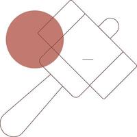Hammer Creative Icon Design vector