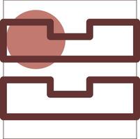Drawers Creative Icon Design vector