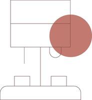 Table Lamp Creative Icon Design vector