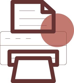 Printer Creative Icon Design vector