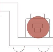 Trolley Creative Icon Design vector