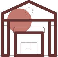 Warehouse Creative Icon Design vector