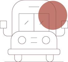 Bus Creative Icon Design vector