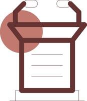 Lectern Creative Icon Design vector