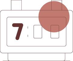 Digital Clock Creative Icon Design vector