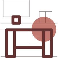 Desk Creative Icon Design vector