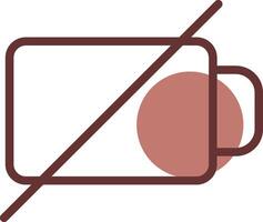 Empty Battery Creative Icon Design vector