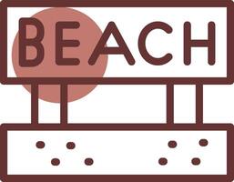 Beach Creative Icon Design vector