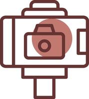 Selfie Stick Creative Icon Design vector