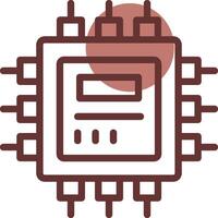 Cpu Creative Icon Design vector