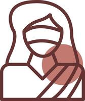 Lady Justice Creative Icon Design vector