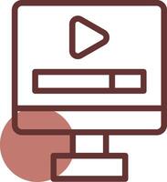 Video Play Creative Icon Design vector