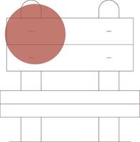 Bench Creative Icon Design vector