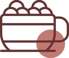 Hot Chocolate Creative Icon Design vector