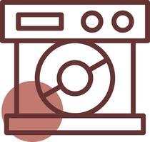 Cd Drive Creative Icon Design vector