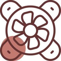 Cooling Fan Creative Icon Design vector