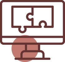 Puzzle Creative Icon Design vector
