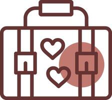 Suitcase Creative Icon Design vector