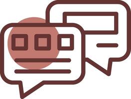 Chat Bubble Creative Icon Design vector