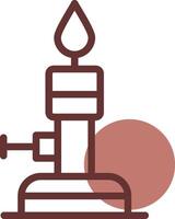 Bunsen Burner Creative Icon Design vector