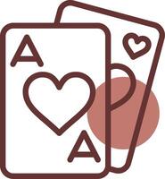 Playing Cards Creative Icon Design vector