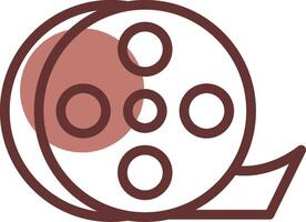 Film Roll Creative Icon Design vector