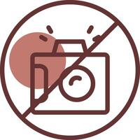 No Camera Creative Icon Design vector