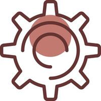 Setting Creative Icon Design vector