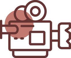 Video Camera Creative Icon Design vector