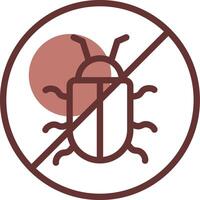 No Bug Creative Icon Design vector