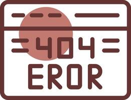 Diseño de icono creativo de error 404 vector