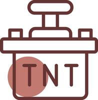 diseño de icono creativo tnt vector