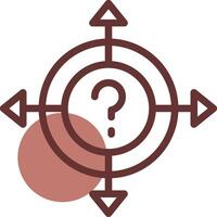 Line Brown Circle Design vector