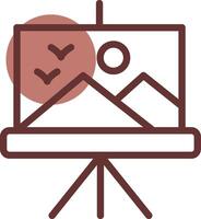 Canvas Creative Icon Design vector