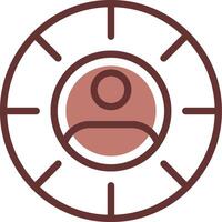 Targeting Creative Icon Design vector