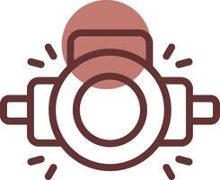 Head Lamp Creative Icon Design vector