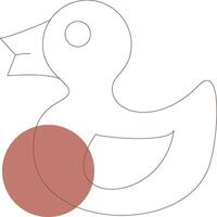 Rubber Duck Creative Icon Design vector