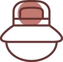 Fishing Hat Creative Icon Design vector