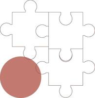 Puzzle Creative Icon Design vector