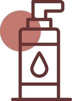 Line Brown Circle Design vector