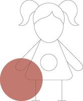 Doll Creative Icon Design vector