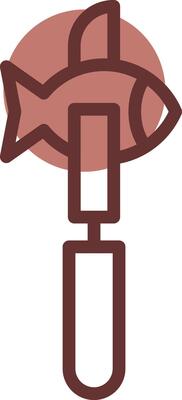 Fillet Knife Creative Icon Design