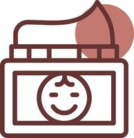 Baby Cream Creative Icon Design vector