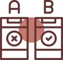 AB Testing Creative Icon Design vector