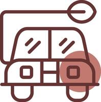 Eco Car Creative Icon Design vector