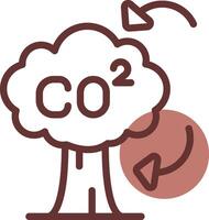 co2 creativo icono diseño vector