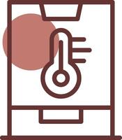 Smart Temperature Creative Icon Design vector