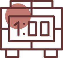 Digital Clock Creative Icon Design vector