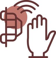Motion Sensor Creative Icon Design vector