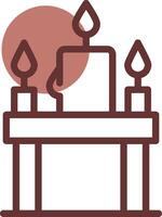 Candles Creative Icon Design vector